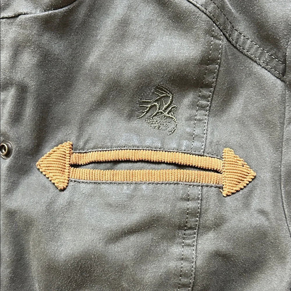 Vintage Women’s Legendary Whitetails Utility Jacket in Olive and Tan - Picture 4 of 13